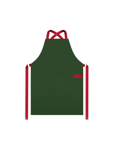 Avental Verde Alça Cruzada Vermelho Restaurante...