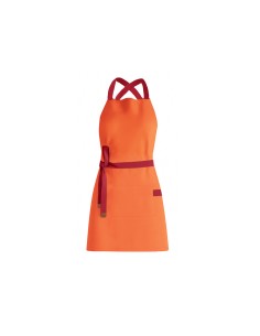 Avental Laranja Alça Cruzada Vermelho Sorveteria Jardinagem