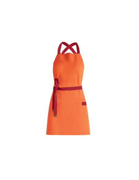 Avental Laranja Alça Cruzada Vermelho Sorveteria Jardinagem