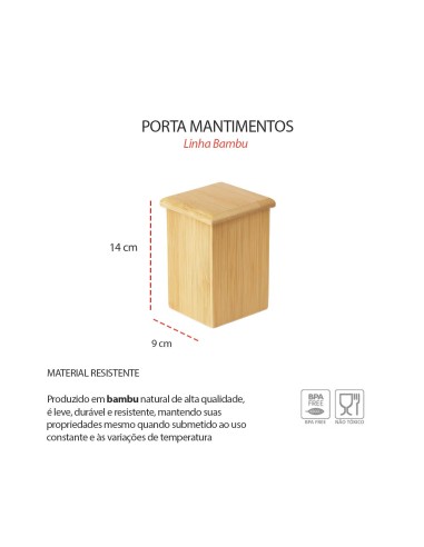Pote Cafe e Cha Bambu Tampa Organizador Porta...