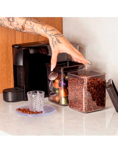 Pote de Cafe Hermetico Porta Mantimentos...