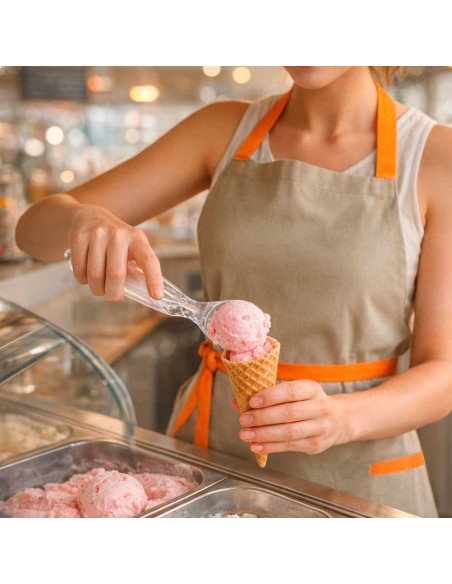 Colher de Sorvete Transparente Cabo Cafeteria Sorveteria