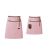 Avental de Cintura Rosa Couro Chef Bar Confeitaria Kit 2un