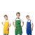 Avental Infantil Juvenil Verde Azul Amarelo Cozinha Pintura 3un