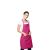 Avental Rosa Pink com Bolso Cozinha Bar Jardinagem Unissex 1