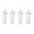 Bisnaga Transparente 280ml Tubo Bico Fino Molho Plastico 4un