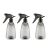 Borrifador Spray Multiuso Limpeza Preto Transparente 3un
