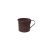 Caneca de Aluminio Marrom Mini Xicara Cafe Retro 100ml