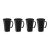 Caneca Preta Cappuccino Plastico PP 400ml 4un