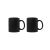 Caneca de Vidro Preto Fosco 360ml Jogo Xicara 2un