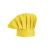 Chapeu de Cozinheiro Amarelo Chef Touca Unissex Ajustavel 1p 1