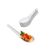 Colher Finger Food Porcelana Branca Buffet Lamen Bistro 6un