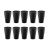 Copo Preto de Plastico 300ml Resistente BPA Free 10un