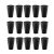 Copo Preto de Plastico 300ml Resistente BPA Free 36un