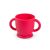 Copo Infantil Silicone Inquebravel Duas Alças Vermelho Kids 280ml