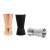 Dosador Drinks Copo Duplo Inox Trio Prata Preto Rose 50 25ml