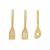 Espatula de Bambu Utensilios Cozinha Madeira Kit 3un