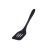 Espátula Perfurada Silicone Utensílios de Cozinha Preto 29cm 1