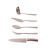 Faca Concha Garfo Colher Espatula Inox Cobre Rose Gold 5un