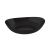 Fruteira Saladeira Travessa Oval Plástico Preto 4 litros