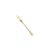 Garfo para Petiscos Frutas Sobremesa Garfinho Dourado Inox