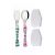 Jogo Talher Infantil com Protetor Kids Flamingo Rosa 4 pcs