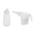 Jarra Medidora 800ml Bico Funil e Bisnaga 520ml Transparente