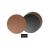 Jogo Americano Redondo Cafeteria Mini Marrom Preto Dupla Face 50un