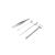 Ferramenta de Jardim Pa Ancinho Pinça Espanador Inox 4un