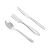 Jogo Talheres de Mesa Garfo Colher Faca Serrilhada Inox 36un