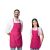 Avental Rosa Pink Adulto Infantil Pais e Filhos Chef Cozinha 1