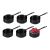 Panelinha Couvert Preto Mini Panela 120ml Finger Food Buffet 6un
