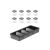 Porta Temperos Suporte e Organizador Gaveta Kit Preto