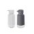 Porta Sabonete Liquido Dispenser Alcool Gel Branco Cinza 2un