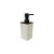 Porta Sabonete Liquido Dispenser Alcool Bege Preto 1un