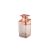 Porta Sabonete Liquido Rose Rosa Dispenser Quadrado