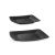 Prato Raso Lanche Preto Plastico Solido BPA Free 2un