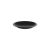 Prato Redondo Preto Lanche Plastico Solido BPA Free 1un