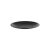 Prato Raso Redondo Preto Lanche Plastico Solido BPA Free 1un