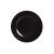 Prato Raso Preto Ceramica Louça Acetinado 1un