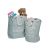 Cesto Organizador Brinquedos Lavanderia Kids Verde Azul Ciano
