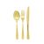 Jogo de Talheres Dourado Ouro Garfo Faca Colher Inox 36 pcs