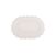 Tapete Croche Oval Banheiro Dupla Face Branco Cru 50x80