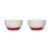 Tigela Bowl Cumbuca Ceramica 500ml Vermelha 2un