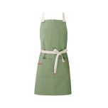 Avental Verde Cha Matte Algodao Cafeteria Bar Vegano
