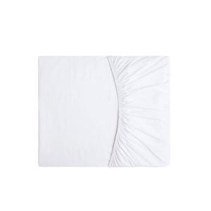 Lençol Elastico QUEEN Branco Algodao Egipcio 200 Fios