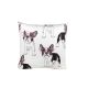 Almofada Estampada Dog Branco Rosa Cachorro Decorativa 45cm