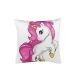 Almofada Estampada Unicornio Decorativa Branca Rosa 45cm