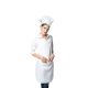 Avental Branco e Chapeu Cozinheiro Kit Chef de Cozinha 2un 1