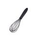 Batedor de Claras Fouet Silicone Preto Manual Cozinha 31 cm 1